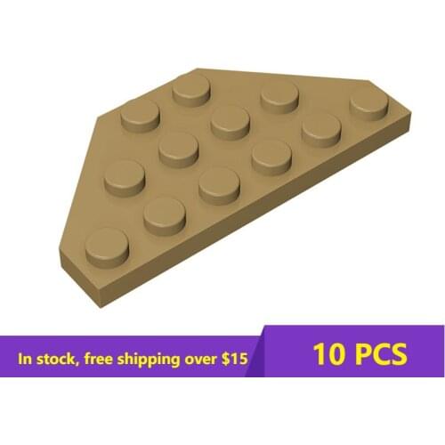 10PCS MOC Bricks 10PCS 2419 3x6 Wedge Board Building Blocks Parts Technial Bricks Kids Brain Games DIY Toys Best Gifts