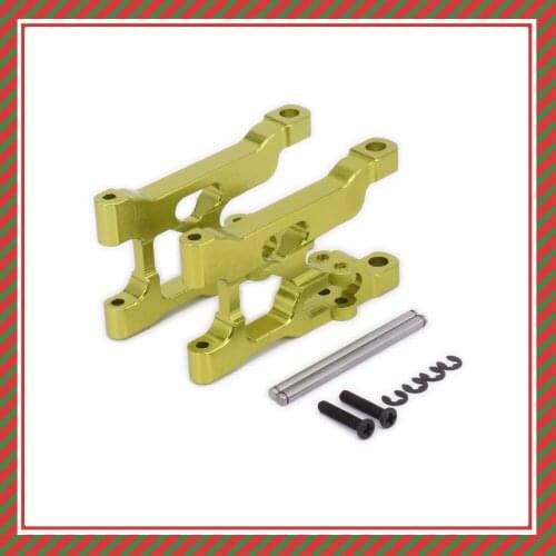 2Pcs Alloy Front Lower Suspension Arm For Rc Model Car 1-12 Wltoys 12428 12423 0004 a-Arm Monster Truck Short Course s-Course