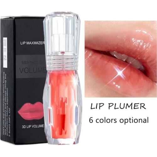 6 Colors Plumper Moisturizer Lip Gloss Long Lasting Sexy Lips Transparent Waterproof Lip Gloss Colorful Liquid Lipstick For Show