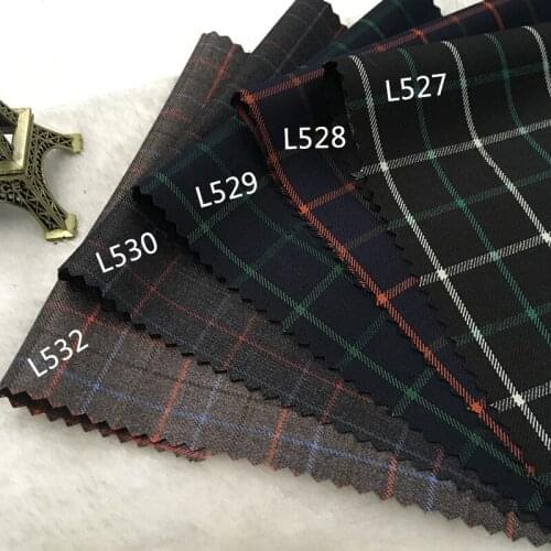 British wool suit plaid fabric clothing fashion fabric wool coats pants vest skirt DIY