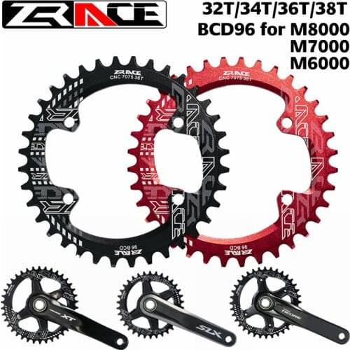 RACE Bicycle Chain Wheel 32T 34T 36T 38T BCD96 Bike Chain Wheel Bicycle Crank&Chainwheel Bicycle Parts for shimano M8000 M7000