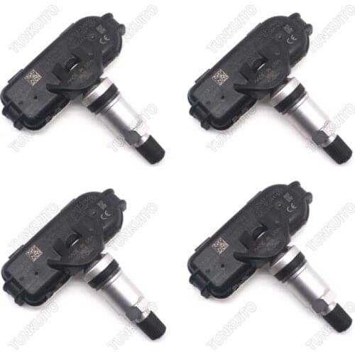 4PCS/Set Black Tire Pressure Sensor for Hyundai Grandeur [HG] I40 [VF] Kia Rio [UB] 52933-3V600 433MHz ABS+Metal