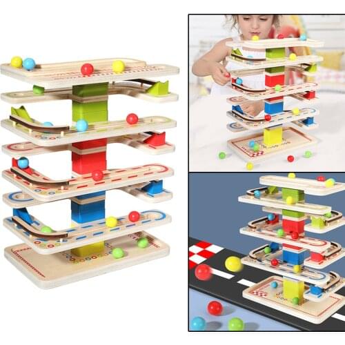 Wooden Toy,Kids Ball Ramp Racer Toy,Race Track Mini Maze Race,Development Track for Kids Gifts