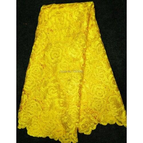 Guaranteed quality nice Cotton net Guipure French Swiss Voile African Cord Lace Fabric for clothing wedding gift dress#C006