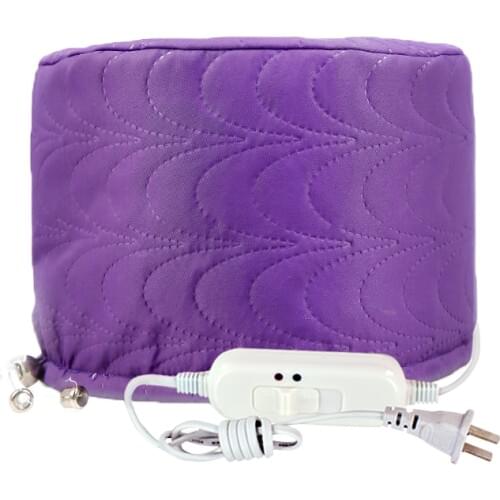 Hot Selling Electric Heating Cap Dye Hair Cap For Hair Coloring Constant Dual Temperature Bonnet Hair Care Evaporation Purple
