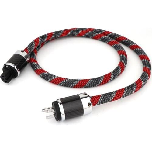 HIFI Power Cable US Mains Power Cord Cable Schuko Power Leads Audiophile CD TUBE AMPLIFIER