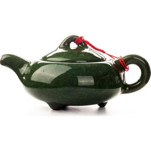 Chinese Traditional Ice Crack Glaze Ge Kiln Tea Pot Creative Porcelain Teapot Office Kettle Kung Fu Tea Set Accessories Gifts