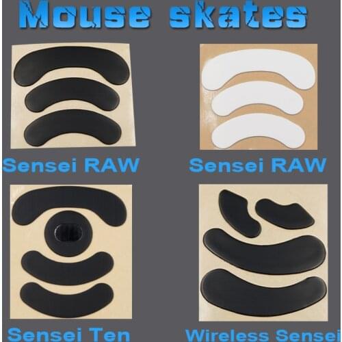 1PCS 3M Mouse Skates for steelseries Wireless Sensei TEN 310 RAW optical V2 XAI KANA Kinzu 0.6MM Gaming Mouse Feet Replace foot