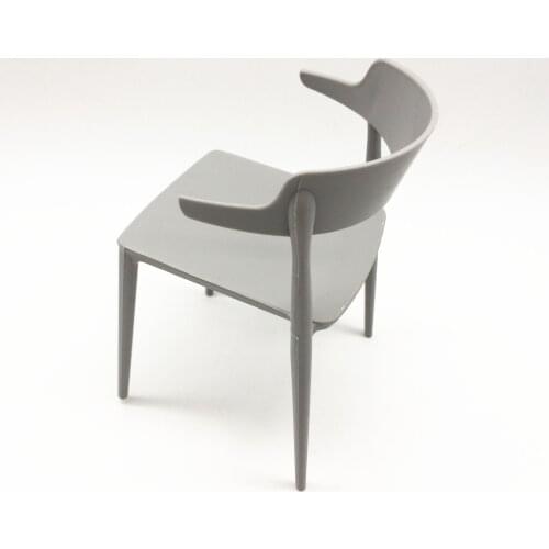 1/6 scale miniature supawit toy Grey Dinning Chair for fashion royalty doll Poppy Parker