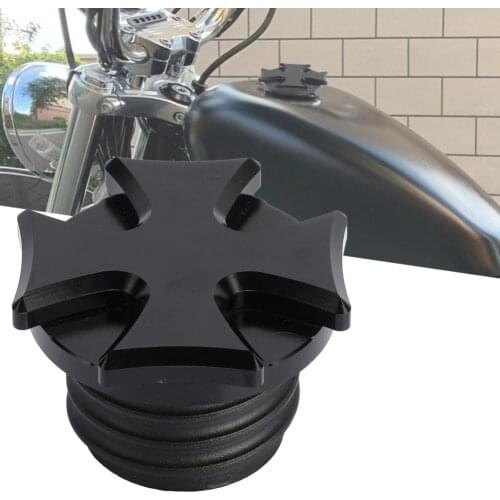 MP12-001-0191 Gas Tank Cap- Replacement Anti-rust Black Motorcycle Right-hand Thread Cross Fuel for XL1200 XL883 X48 V72