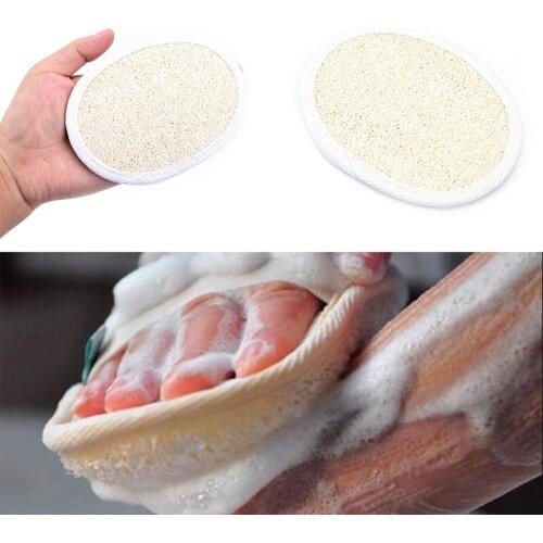 Soft Fresh Natural Loofah Luffa Sponge Shower Spa Body Scrubber Exfoliator Bathing Massage Brush Pad Bath Accessories Beige