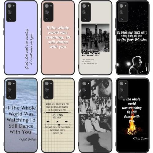 For Samsung Galaxy Niall Horan This Town Soft TPU border Samsung Galaxy Case