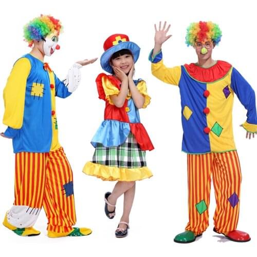 New promotional Halloween costume adult clown costume magic show clothing masquerade costumes Clown series
