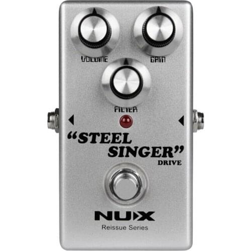 NUX Steel Singer Drive Overdrive Pedal Guitar Effects Pure Analog Circuit Warm Natural Tube Drive Tone for Guitar Accessories