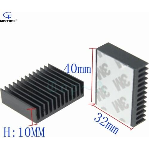 30 pcs 40x32x10mm Amplifier Cooling Cooler Heatsink with 3M tape Radiator Aluminum Heatsink 40mm x 32mm x 10mm