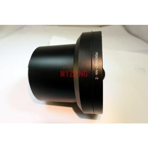 Pk67-Nik Z Adapter ring with tripod for pentax 67 mount lens to nikon Z Z6 Z7 z50 NZ full frame mirrorless Camera