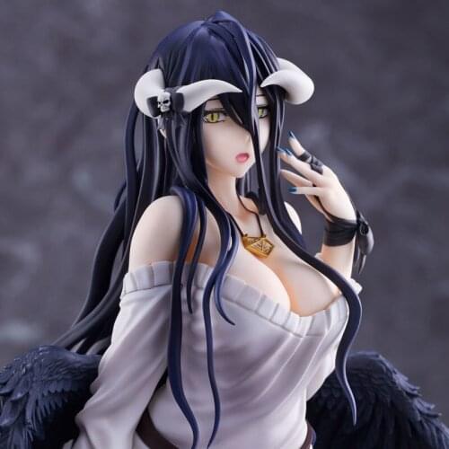 Hot Japanese Anime Figure Diy Model Pvc Sexy Albedo Anime Figure Beautiful Girl Decoration Model Adult Collection Cool Toys