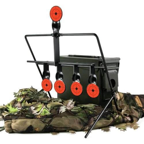 GUGULUZA Reset Shooting Target Portable for 177 Caliber Spinning AirGuns Pistol Self Resetting Rifle Target
