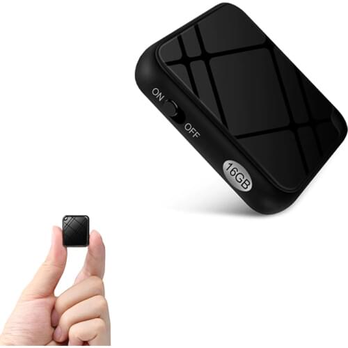 QZT Professional Digital Voice Activated Recorder Mini Audio Recorder Dictaphone Sound Recording Device Mini Voice Recorder 16GB