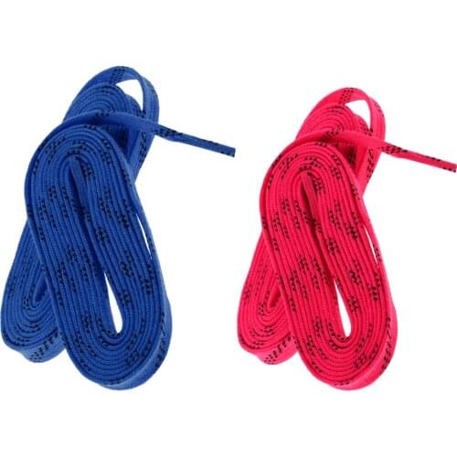 2 Pairs Ice Hockey Shoe Lace - Flat, Wide Shoelaces for Figure Skates, Roller Skates, Boots and Regular Shoes