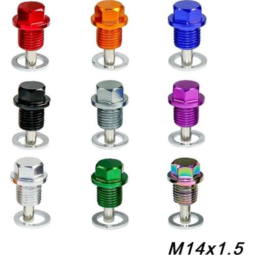 M14*P1.5MM Engine Dress Up Magnetic Oil Drain Plug Package Oil Sump drain plug For Most Cars With M14*P1.5MM thread