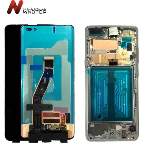 Super AMOLED For Samsung Galaxy S10 5G LCD Display + Touch Screen Digitizer Assembly For 6.7" Samsung S10 5G Lcd G977N G977U LCD
