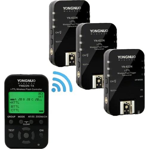 Yongnuo i-TTL Wireless Flash Trigger Transceiver YN622N II + Transmitter Controller YN622N-TX for Nikon YN568EX YN685