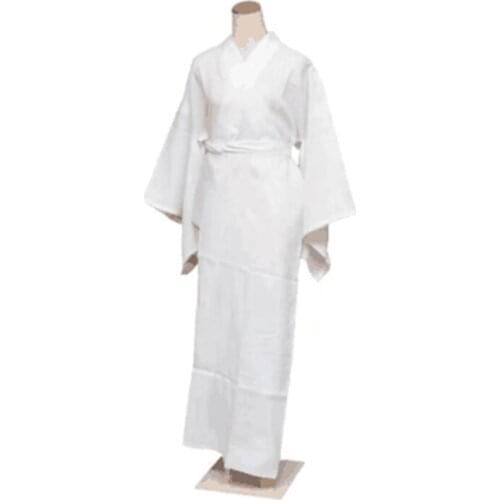 Traditional Japanese Adult Yukata Kimono Dress White Classic Women Men Kimonos Bathrobe Gown Loose Long Sleeve Robe Vestidos