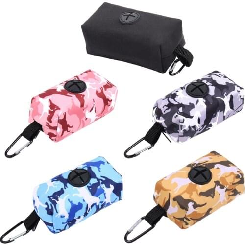 Waterproof Dog Poop Bags Dispenser, Pet Waste Bags Holder Carrying Case With Leash Clip Carabiner for Easy Carrying