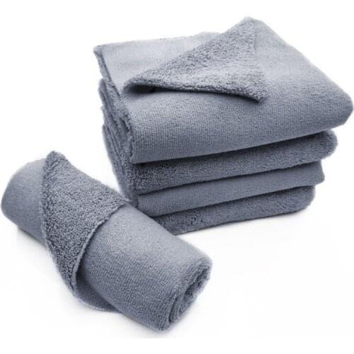 1Pcs 40*40cm 380GSM Edgeless Microfiber Cloth No Edge Professional Auto Detailing Towel For Polishing Buffing Finishes Car Wash