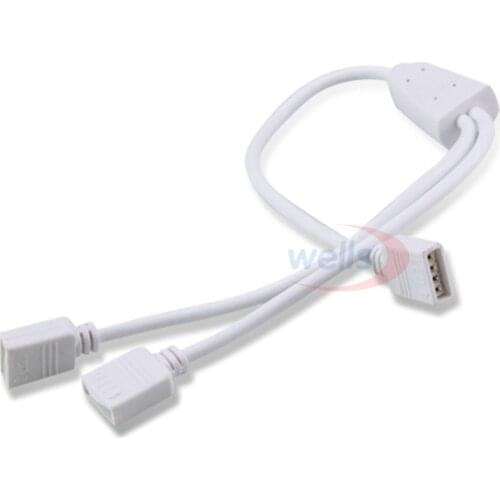 1pcs 4PIN RGB connector 4PIN 1 To 2/3/4 Cable RGB LED Flexible Strip Female Connector For 3528 5050 RGB SMD Strip Tape