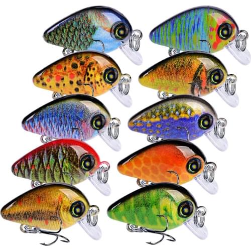 1pcs Mini Crankbait Fishing Lure 1.95g/2.85cm Crank Wobblers Lifelike Hard Bait Pesca Top water Swim Bait Fishing Tackle