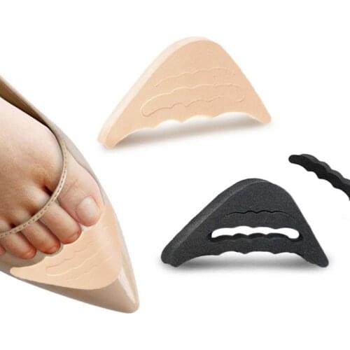 2Pcs/Pair Women High Heel Half Forefoot Insert Toe Plug Cushion Pain Relief Protector Big Shoes Toe Front Filler Adjustment With