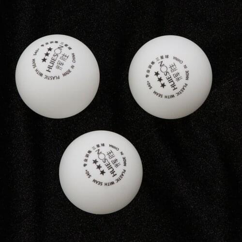 3-Star 40+mm White Table Tennis Balls,Advanced Pong Ball - Set of 3
