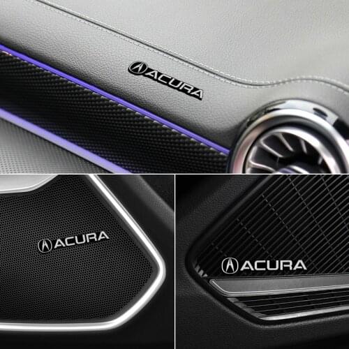 4pcs for Acura RDX Integra TLX CDX MDX RDX ZDX TLX TLX-L RLX TSX car Speaker audio Speaker Badge stereo Emblem sticker stying