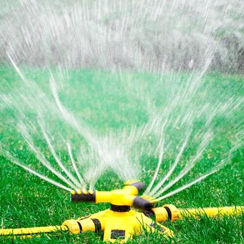 New 360 Degree Automatic Garden Sprinklers Watering Grass Lawn Rotary Nozzle Rotating Water Sprinkler System Garden Supplies