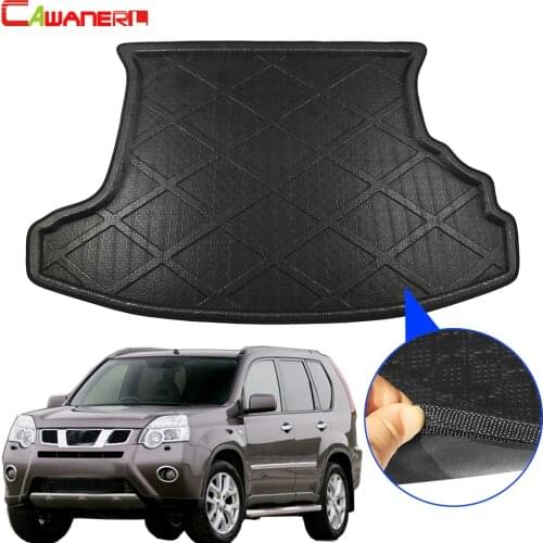 Cawanerl Car Trunk Mat Tray Boot Liner Rear Cargo Floor Carpet Mud Pad For Nissan X-Trail T30 2001 2002 2003 2004 2005 2006 2007