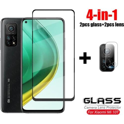 For Glass on Xiaomi Mi 10T Tempered Glass For Xiaomi Mi 10T 10 T Lite Pro Screen Protector HD Full Cover Phone Glass Mi 10T 5G