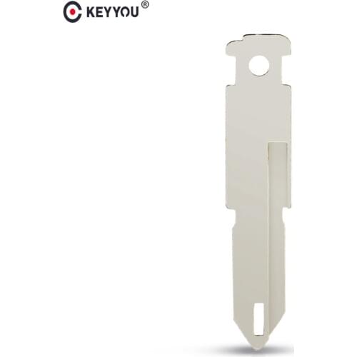 KEYYOU 10pcs NE72/NE73 Car Remote Key Blank for Renault For Citroen C1 C2 For Peugeot 206 306 406 Uncut Key Blade Replacement
