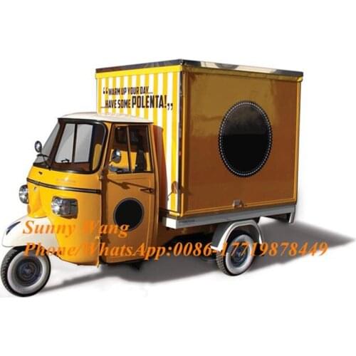 Customizable Mobile Food Cart Gasoline Electric Tricycle Food Truck Hot Dog Coffee Catering Trailer Kitchen for Sale