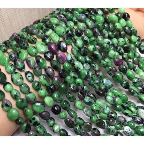 Natural ruby zoisite stone irregular Beads Loose Perle crystal for jewelry making DIY bracelet necklace needlework
