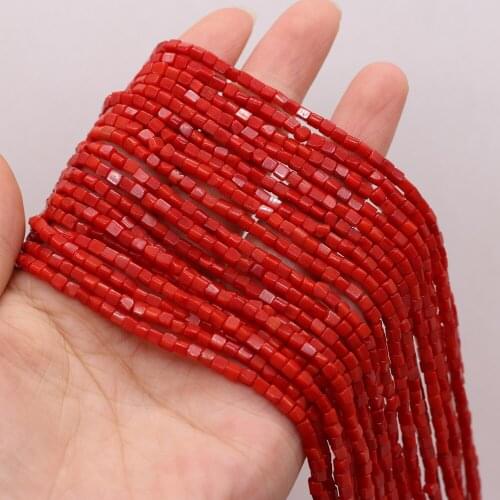 Irregular Square Natural Coral Spacer Beads Loose Beads for Jewelry Making DIY Necklace Bracelet Earring Accessories