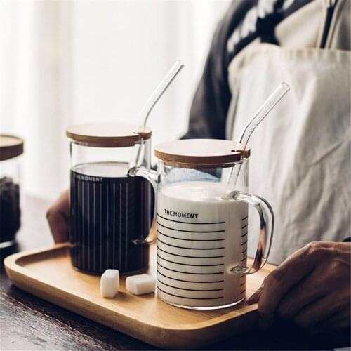 Nordic 400ml Marbled Ceramic Water Cup with Lid Spoon Ins Couple Breakfast Juice Milk Mug Vogue Office Coffee Cups Black White