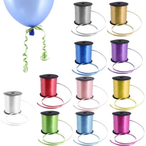 New Hot Sale Party Supplies 225M Multiolour Balloon Curling Ribbon Wedding Birthday Gift Baby Shower Party Favor Home Decoration