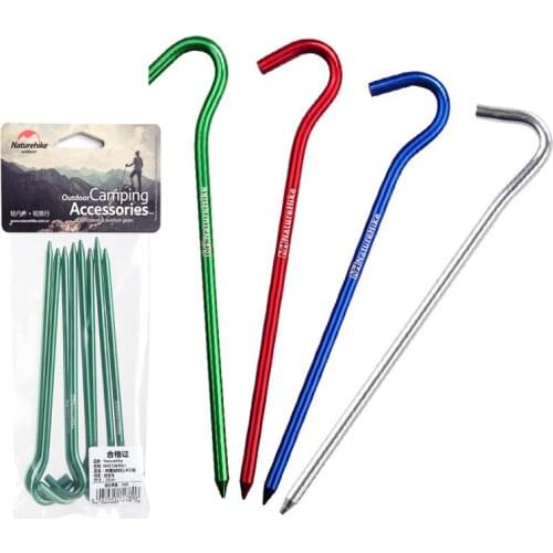 【New store 】 8 pcs/Lot 7001 Aluminium Alloy Tent Peg Tent nail Tent Stake NH15A008-I Naturehik