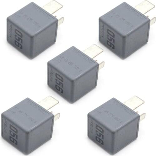 5PCS Original Car Relay 4 Pin 12V OEM # 0986332002 for Toyota for VW for Mercedes for Kia for Audi 191937503 AL207376 8D0951253