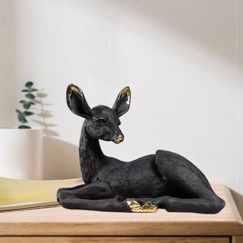 Donkey Statue Home Decor Modern Living Room Donkey Sculpture Wine TV Animal Ornament Crafts Abstract Figurine Desk Decor