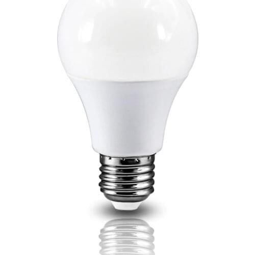 LED bulb E27 3W 6W 9W 12W 15W 18W 20W LED light bulb AC220V- 240V Indoor lighting plastic lampshade aluminum Base E27 spiral
