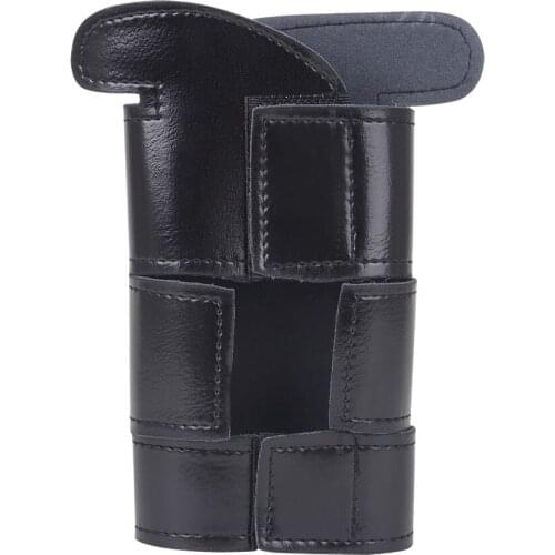 Trumpet Valve Guard PU Leather Protective Sleeve Protector for Trumpet Black