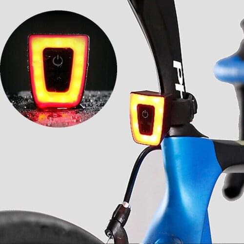 Bicycle Tail Light Waterproof USB Rechargeable Mini Safety Warning Lamp Bike Night Riding Equipment LL015